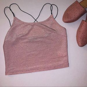 ❤️ SHEIN GUC CROPPED DUSTY ROSE TANK TOP